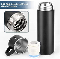 Steel Vacuum Flask Set with 3 Steel Cups – Premium Travel & Home Combo