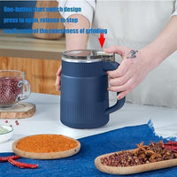 Spice Grinder with Handle – Multifunctional Electric Grinder for Kitchen Use