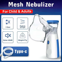 Portable Mesh Nebulizer – Silent Steam Inhaler for Adults & Kids