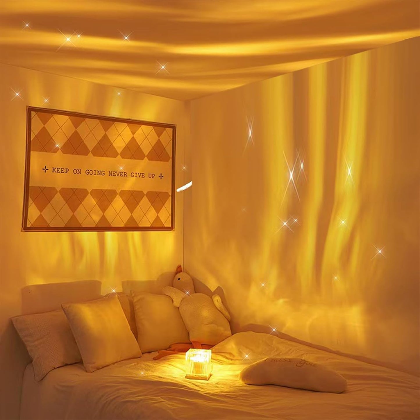 Water Ripple Lamp – Ocean Wave Light for Bedroom & Home Decor