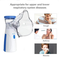 Portable Mesh Nebulizer – Silent Steam Inhaler for Adults & Kids