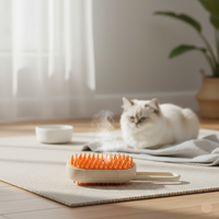 Handle Pet Steam Brush – 2-in-1 Grooming & Cleaning Brush for Cats & Dogs