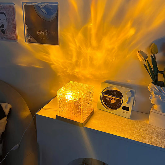 Water Ripple Lamp – Ocean Wave Light for Bedroom & Home Decor